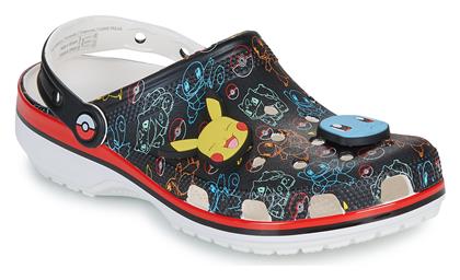 Crocs Pokemon Print Γυναικεία Σαμπό Μαύρα