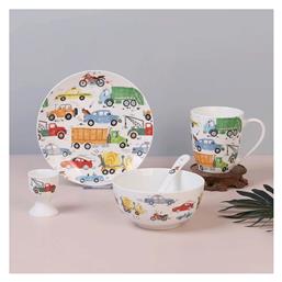 Cryspo Trio Σετ Φαγητού από Πορσελάνη Πολύχρωμο Cars 4τμχ