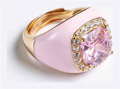 Cuoro Γυναικείο Δαχτυλίδι από Ασήμι Επιχρυσωμένο