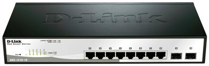 D-Link DGS-1210-10 Managed L2 Switch με 8 Θύρες Gigabit (1Gbps) Ethernet και 2 SFP Θύρες