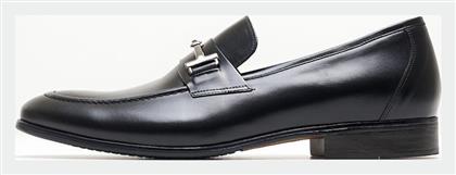 Damiani Δερμάτινα Ανδρικά Loafers σε Μαύρο Χρώμα