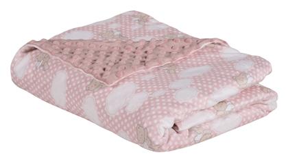 Das Home Κουβέρτα Αγκαλιάς & Λίκνου Fleece Pink 75x100εκ.