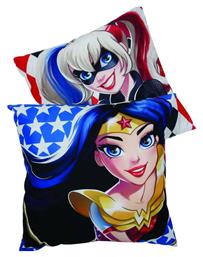 Das Home Παιδικό Διακοσμητικό Μαξιλάρι DC Super Hero Girls Πολύχρωμο Μ40xΥ40εκ.