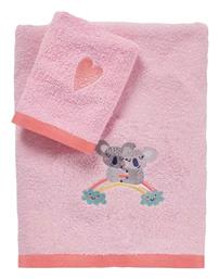 Das Home Σετ Βρεφικές Πετσέτες 2τμχ Pink Βάρους 420gr/m²