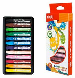 Deli Λαδοπαστέλ Color Emotion Oil Pastels 12 Χρωμάτων από το Moustakas Toys