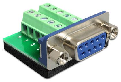 DeLock Sub-D 9 pin female to Terminal Block 10 pin (65268)