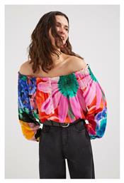 Desigual Off-Shoulder Γυναικείο Top Πολύχρωμο