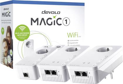 Devolo Magic 1 WiFi 2|1 Τριπλού Kit για Ασύρματη Σύνδεση - Passthrough
