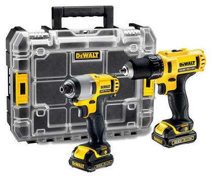 Dewalt DCK211D2T Σετ Δραπανοκατσάβιδο & Παλμικό Κατσαβίδι 10.8V με 2 Μπαταρίες 2Ah και Θήκη από το e-shop