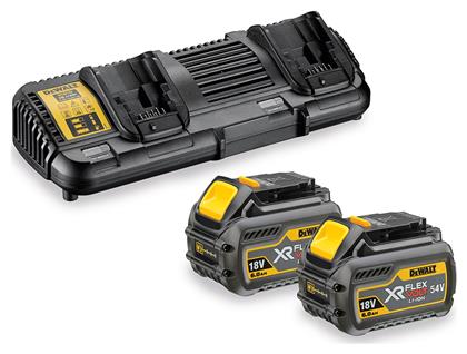 Dewalt Σετ 2 Μπαταρίες Λιθίου 18V 6Ah με Διπλό Φορτιστή