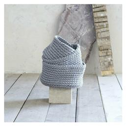 Διακοσμητικό Καλάθι Υφασμάτινο Panier Gray 28x28x15cm Nima