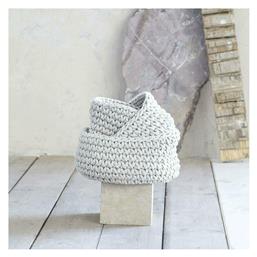 Διακοσμητικό Καλάθι Υφασμάτινο Panier Ivory 23x23x14cm Nima