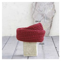 Διακοσμητικό Καλάθι Ψάθινο Panier Red 28x28x15cm Nima