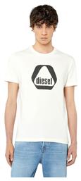 Diesel T-Diegor-G10 Ανδρικό T-shirt Λευκό με Λογότυπο