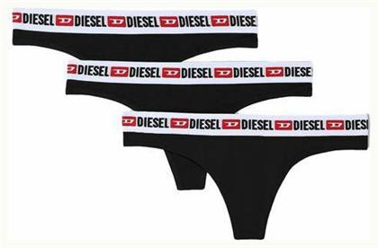 Diesel UFST Stars Γυναικεία String 3Pack Μαύρα