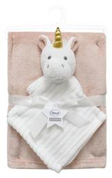 Dimcol Κουβέρτα Αγκαλιάς & Λίκνου Bebe Fleece με Ζωάκι 75x100εκ. 2τμχ