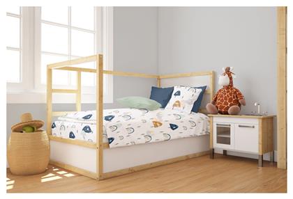 Dimcol Πάπλωμα Κούνιας Βαμβακερό Λευκό 120x160cm