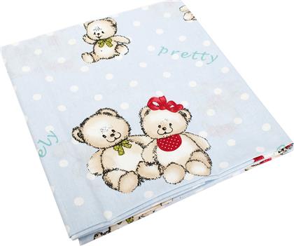 Dimcol Σετ Σεντόνια Κούνιας Lovely Bears 120x160cm 64 Blue