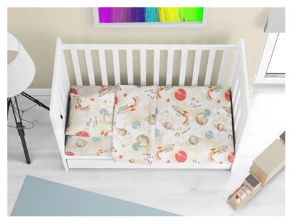 Dimcol με Λάστιχο Spaceship 186 Beige 70x140εκ.