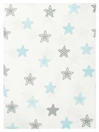 Dimcol Star Πάνα Αγκαλιάς Χασέ Sky Blue 80x80cm