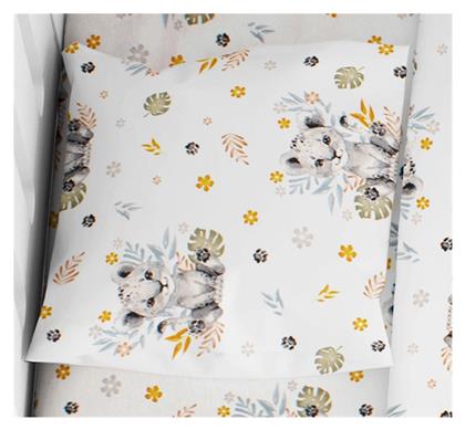 Dimcol Βρεφική Μαξιλαροθήκη από 100% Βαμβάκι Γκρι 35x45εκ.