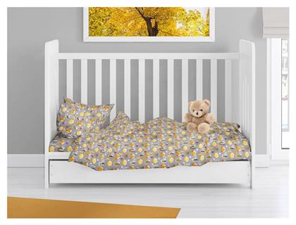 Dimcol Βρεφική Παπλωματοθήκη Bebe Grey 120x160εκ.