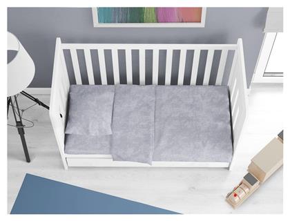 Dimcol Βρεφική Παπλωματοθήκη Bebe Premium Shadow Light Grey 120x160εκ.