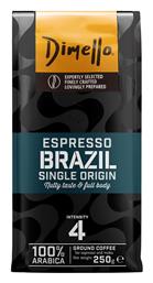 Dimello Καφές Espresso Μονοποικιλιακός Arabica Brazil Brazil 250gr Κωδικός: 36069677 από το e-Fresh