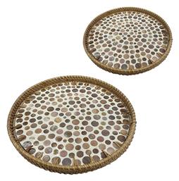 Δισκος Στρογγ Rattan Σετ2 30/35εκ