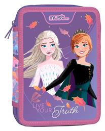 Disney Frozen Live Your Truth Κασετίνα Γεμάτη Μωβ