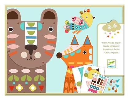 Djeco Aυτοκόλλητα Κατασκευάζω Ζωάκια