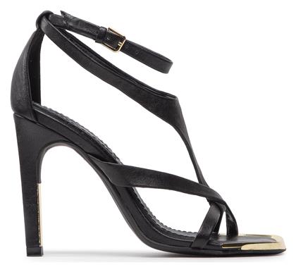 DKNY Audrey Δερμάτινα Πέδιλα Μαύρα