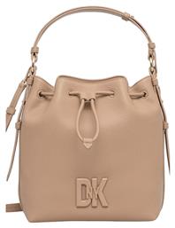 DKNY Bucket Γυναικεία Τσάντα Ώμου Μπεζ