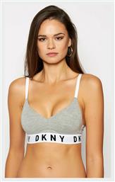 DKNY Γυναικείο Αθλητικό Μπουστάκι Push Up Γκρι με Επένδυση