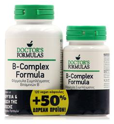 Doctor's Formulas B- Complex Formula Βιταμίνη για Ενέργεια, Ενίσχυση του Ανοσοποιητικού & το Νευρικό Σύστημα Β-complex 180 ταμπλέτες