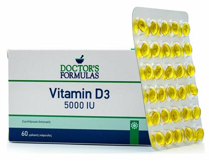 Doctor's Formulas Vitamin D3 Βιταμίνη για Ανοσοποιητικό 5000iu 60 μαλακές κάψουλες