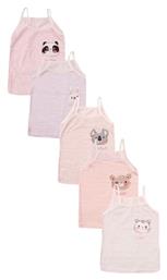 Donella Σετ Παιδικά Φανελάκια Μαύρα 5τμχ