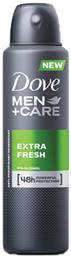 Dove Men+Care Extra Fresh Αποσμητικό 48h σε Spray 150ml