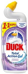 Duck Total Action Gel Καθαρισμού Λεκάνης με Άρωμα Λεβάντα 2x750ml