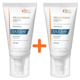 Ducray Melascreen UV Rich Cream Anti-Brown Spots Dry Skin Αδιάβροχη Αντηλιακή Κρέμα Προσώπου SPF50 2x50ml από το Pharm24