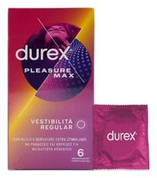 Durex Προφυλακτικά Pleasure Max με Ραβδώσεις 6τμχ