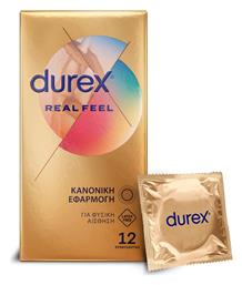 Durex Προφυλακτικά Real Feel χωρίς Λάτεξ 12τμχ από το e-shop