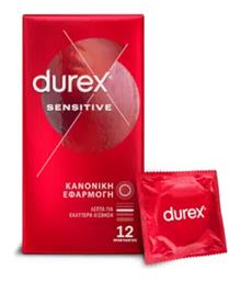 Durex Προφυλακτικά Sensitive Λεπτά 12τμχ