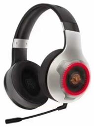 E12 Ασύρματο Over Ear Gaming Headset με σύνδεση 3.5mm / Bluetooth Silver