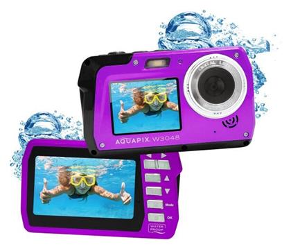 EasyPix Aquapix W3048 Edge Compact Φωτογραφική Μηχανή 13MP με Οθόνη 3'' και Ανάλυση Video 2688 x 1520 pixels Μωβ