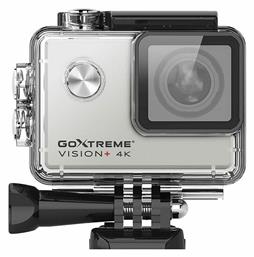 EasyPix Goxtreme Vision+ Action Camera 4K Ultra HD Υποβρύχια (με Θήκη) με WiFi 4K Ασημί με Οθόνη 2''