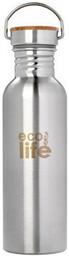 Ecolife Bamboo Ανοξείδωτο Παγούρι 750ml Ασημί