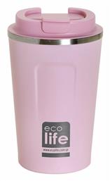 Ecolife Coffee Cup Ποτήρι Θερμός Rose Pink 370ml