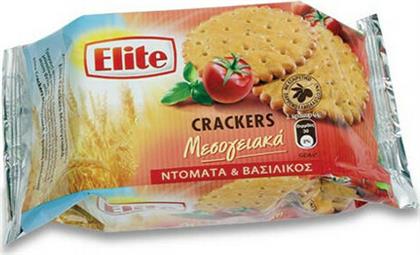 ELITE CRACKERS ΜΕΣΟΓΕΙΑΚΑ ΝΤΟΜΑΤΑ & ΒΑΣΙΛΙΚΟ 105ΓΡ(3ΤΕΜ. -1)