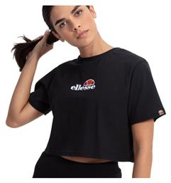 Ellesse Fireball Κοντομάνικο Crop Top Μαύρο